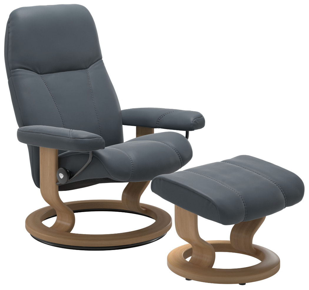マサオカン　送料込　EKORNES　Stressles® Consul　A Ekornes Stressless Consul Large Classic Batick *Quick Ship