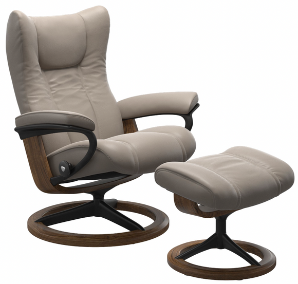 Ekornes Stressless Wing Large Signature Matte Black *Quick Ship*