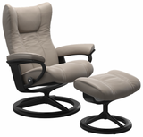 Ekornes Stressless Wing Medium Signature Matte Black *Quick Ship*