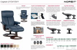 H2 Seating Captain NT477 Medium Recliner With Ottoman