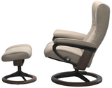 Ekornes Stressless Wing Medium Signature Recliner with Ottoman