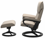 Ekornes Stressless Admiral Medium Signature Recliner with Ottoman
