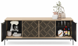 BDI Elements 8709 Weave Media + Storage Console *Quick Ship*