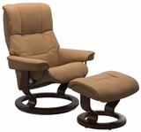 Ekornes Stressless Mayfair Large Classic Recliner with Ottoman