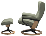 Ekornes Stressless Wing Small Signature Recliner with Ottoman