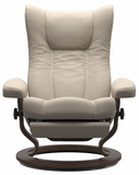 Ekornes Stressless Wing Medium Classic Power Recliner With Ottoman