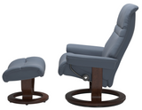Ekornes Stressless Sunrise Small Classic New Sit Recliner with Ottoman