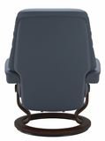 Ekornes Stressless Sunrise Small Classic New Sit Recliner with Ottoman
