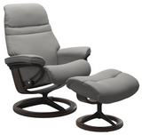 Ekornes Stressless Sunrise Small Signature Recliner with Ottoman