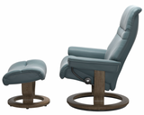 Ekornes Stressless Sunrise Medium Classic New Sit Recliner with Ottoman