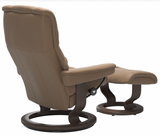 Ekornes Stressless Mayfair Large Classic Recliner with Ottoman