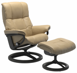 Ekornes Stressless Mayfair Small Signature Matte Black Velaro Leather *Quick Ship*