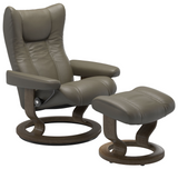 Ekornes Stressless Wing Medium Classic Velaro Leather *Quick Ship*