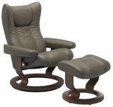 Ekornes Stressless Wing Large Classic Velaro Leather *Quick Ship*