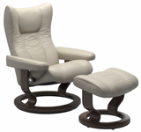 Ekornes Stressless Wing Small Classic Velaro Leather *Quick Ship*