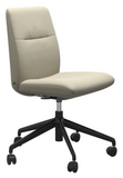 Ekornes Stressless Mint Low Back Armless Office Chair *Quick Ship*