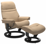 Ekornes Stressless Sunrise Large Classic Old Sit Recliner with Ottoman