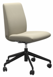 Ekornes Stressless Laurel Low Back Armless Office Chair *Quick Ship*
