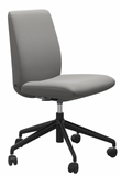 Ekornes Stressless Laurel Low Back Armless Office Chair *Quick Ship*