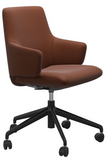 Ekornes Stressless Laurel Low Back Office Chair With Arms *Quick Ship*