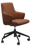 Ekornes Stressless Laurel Low Back Office Chair With Arms *Quick Ship*