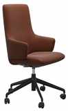 Ekornes Stressless Laurel High Back Office Chair With Arms *Quick Ship*