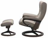 Ekornes Stressless Wing Large Signature Recliner with Ottoman