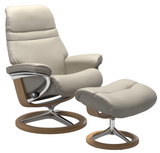 Ekornes Stressless Sunrise Large Signature New Sit Recliner with Ottoman