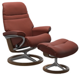 Ekornes Stressless Sunrise Small Signature Recliner with Ottoman