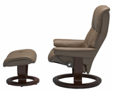 Ekornes Stressless Mayfair Medium Classic Recliner with Ottoman