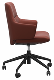 Ekornes Stressless Mint Low Back Office Chair With Arms