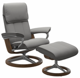 Ekornes Stressless Admiral Medium Signature Recliner with Ottoman