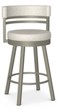 Amisco 41442 Ronny Swivel Counter Stool With Cushion