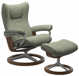 Ekornes Stressless Wing Large Signature Polished Aluminum *Quick Ship*