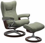 Ekornes Stressless Wing Small Signature Polished Aluminum *Quick Ship*