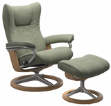 Ekornes Stressless Wing Large Signature Polished Aluminum *Quick Ship*