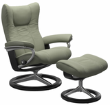 Ekornes Stressless Wing Medium Signature Polished Aluminum *Quick Ship*