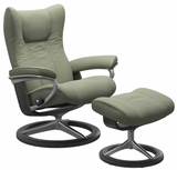 Ekornes Stressless Wing Large Signature Polished Aluminum *Quick Ship*
