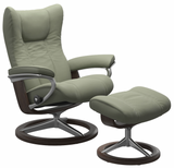 Ekornes Stressless Wing Small Signature Polished Aluminum *Quick Ship*