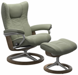 Ekornes Stressless Wing Small Signature Polished Aluminum *Quick Ship*