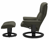 Ekornes Stressless Mayfair Large Classic Paloma Leather Recliner with Ottoman
