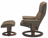 Ekornes Stressless Mayfair Medium Signature Recliner with Ottoman