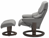 Ekornes Stressless Reno Large Classic New Sit Recliner with Ottoman