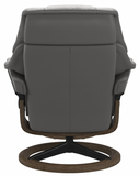 Ekornes Stressless Reno Small Signature New Sit Recliner with Ottoman