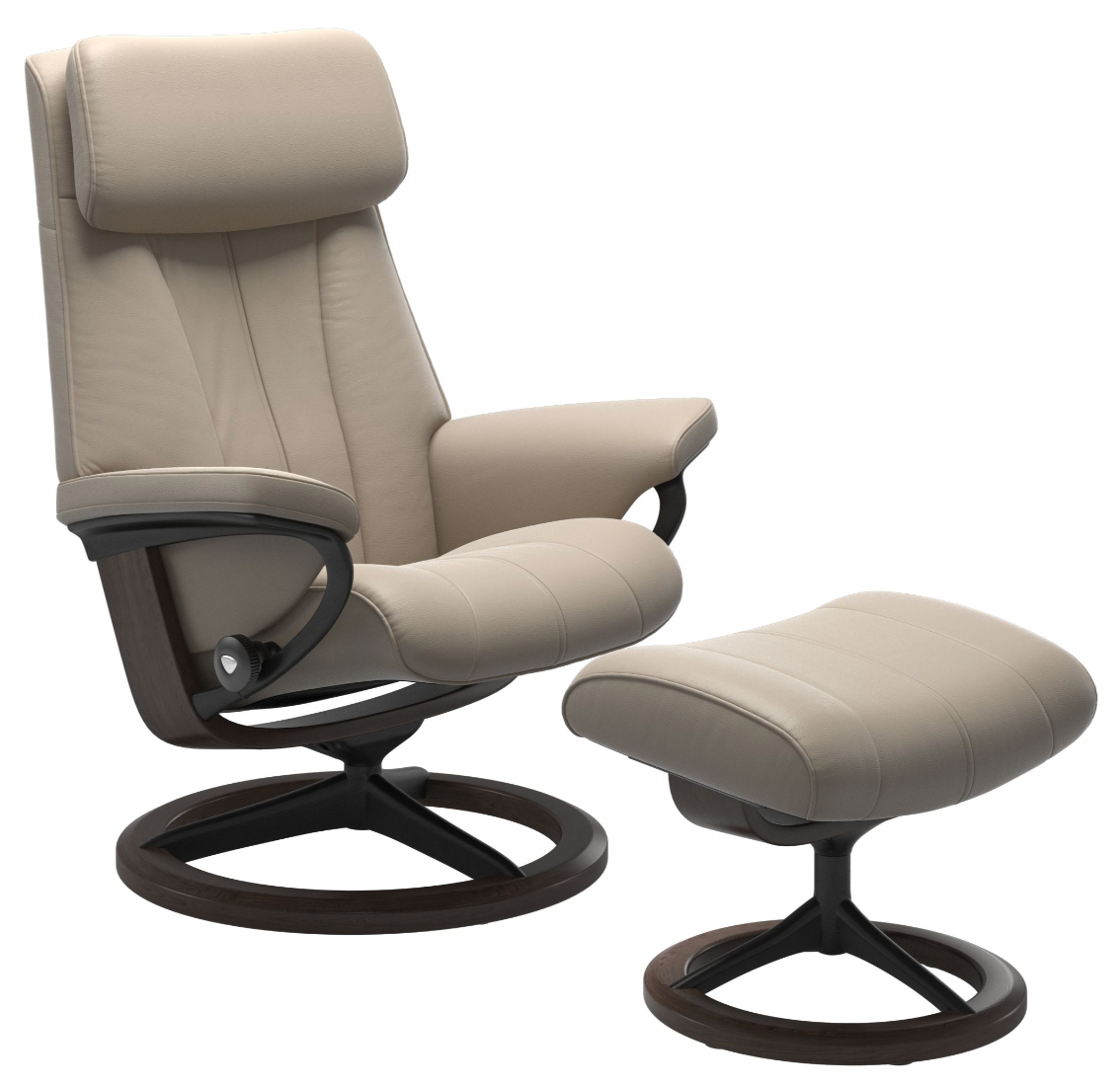 Ekornes Stressless Consul Small Classic Recliner with Ottoman