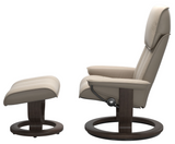 Ekornes Stressless Admiral Large Classic Recliner with Ottoman