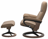 Ekornes Stressless Consul Small Signature Recliner with Ottoman