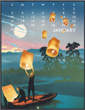 2027 Linnea 5 x 7" Desktop Calendar Artwork From Johanna Riley