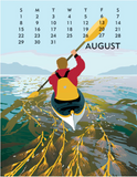 Package: 2027 Linnea 11 x 14" Poster Calendar &  5 x 7" Desktop Calendar Artwork From Johanna Riley