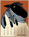 2027 Linnea 5 x 7" Desktop Calendar Artwork From Johanna Riley